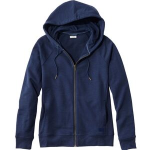 L.L Bean Women's Peaks Island Full-Zip Hoodie 100% Cotton